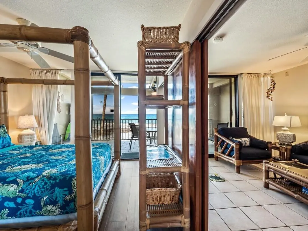 Oceanfront 1 Bedroom 2 Bathroom With Large Lanai - Kona Bali Kai 218 凯路亚-科纳