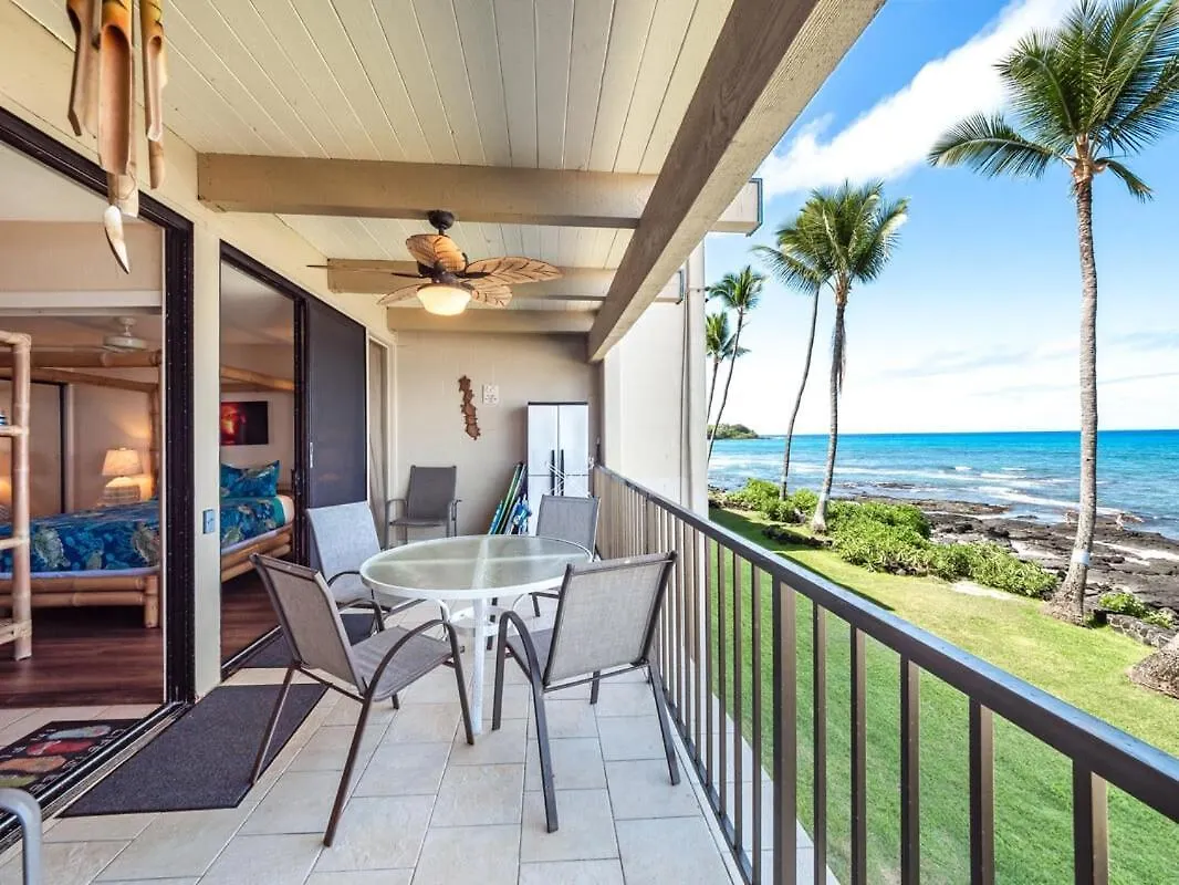 Oceanfront 1 Bedroom 2 Bathroom With Large Lanai - Kona Bali Kai 218 凯路亚-科纳
